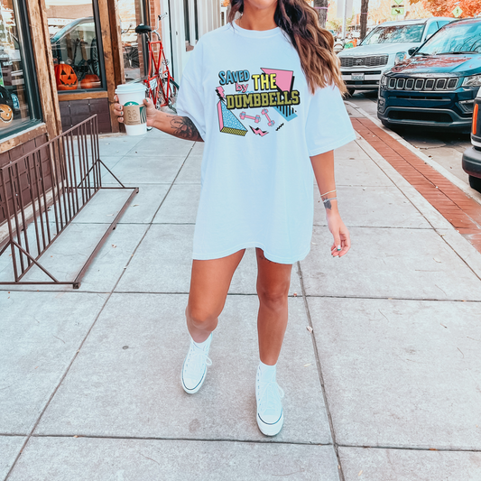 Saved By The Dumbbells, 90s Gym Shirt