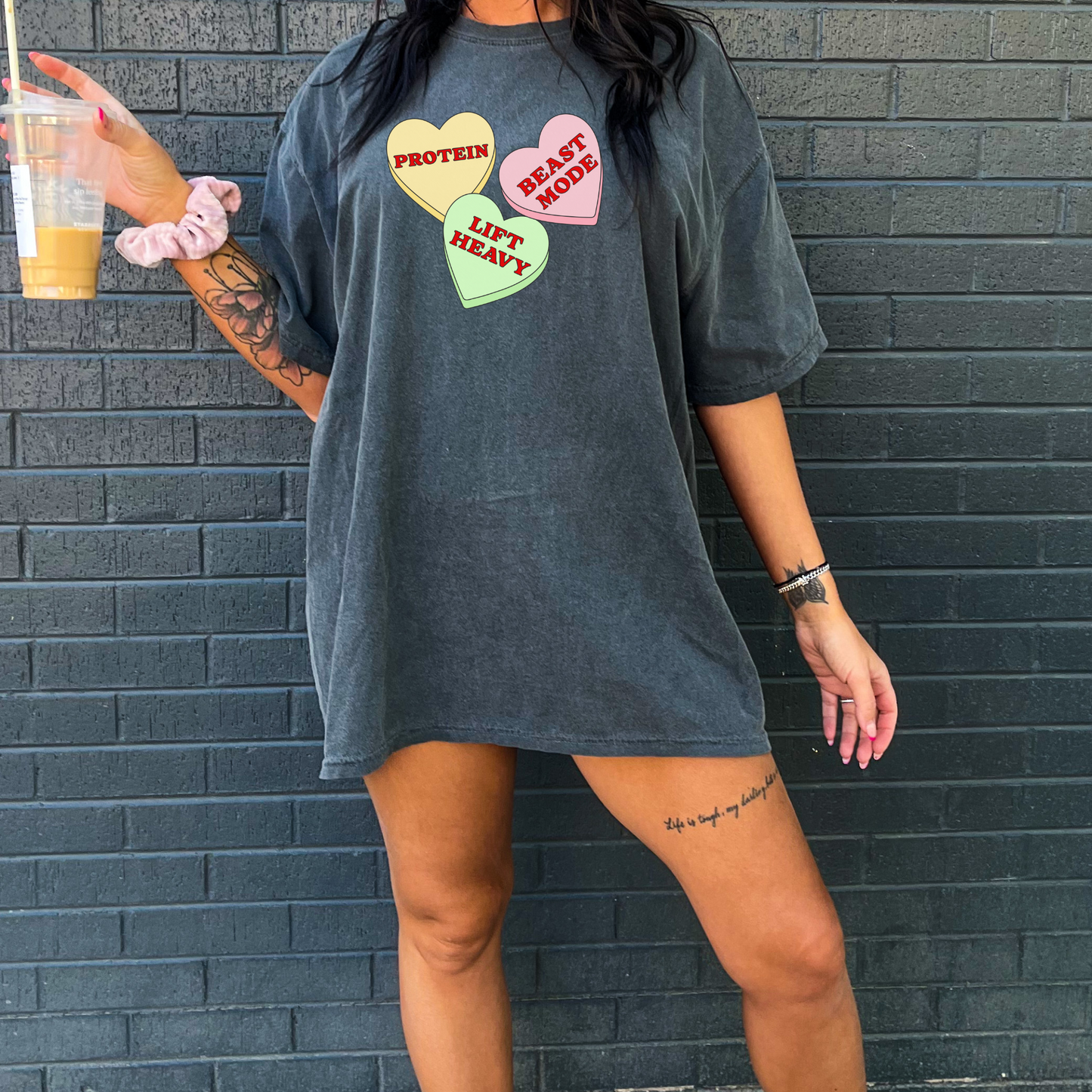 Candy Hearts Gym Shirt