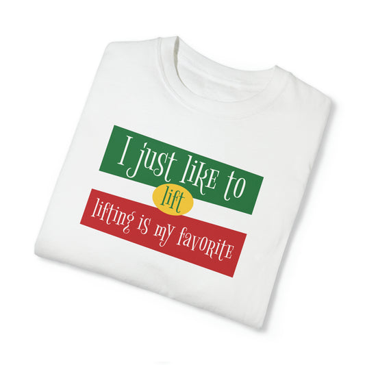 I just like to lift Lifting is my favorite