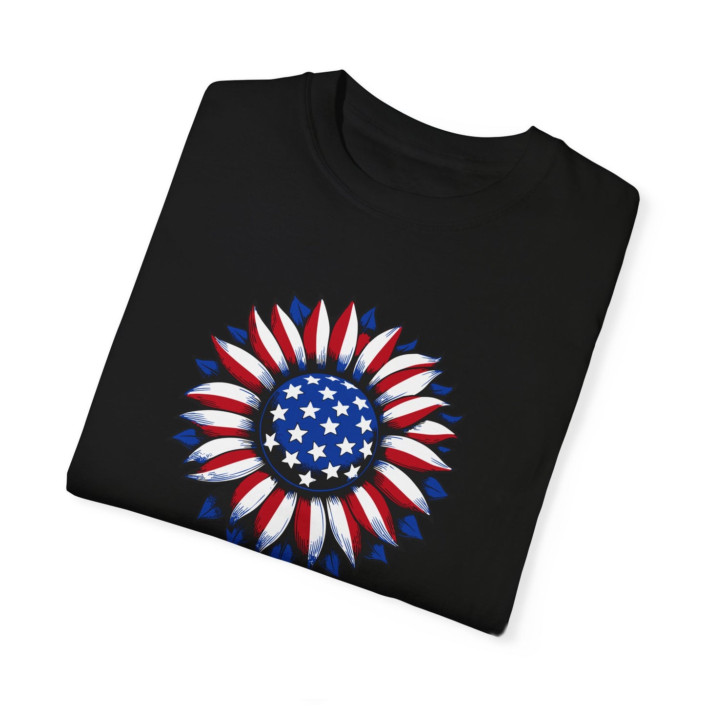 Sunflower American Flag
